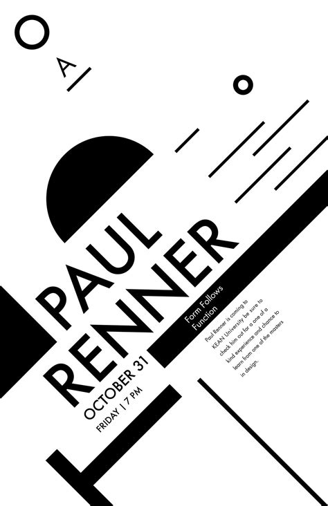 Paul Renner Futura Poster on Behance | Typography book design, Typographic design, Typography ...