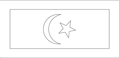 Bendera Terengganu - Gambar Mewarna