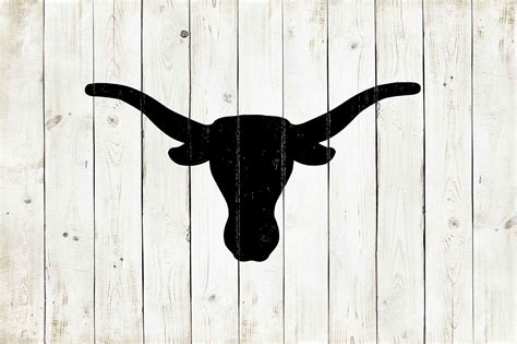 Texas Longhorn Stencil Reusable Color Draw & Paint Cool | Etsy