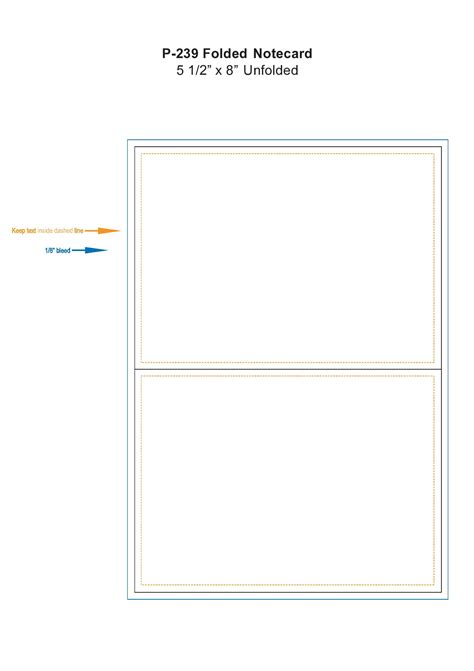 Printable Note Card Template