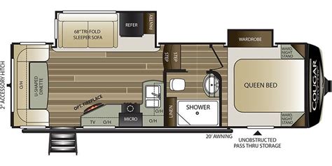 2020 Keystone Cougar Half-Ton Specs & Floorplans