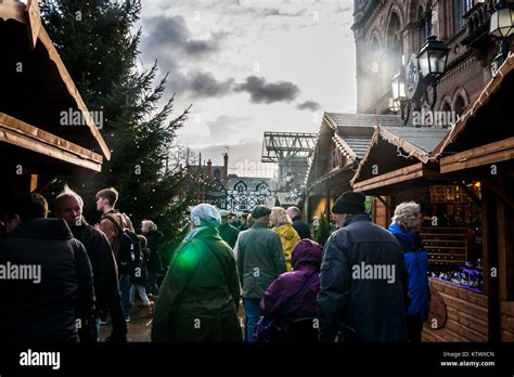 Christmas Market, Stalls, Chester, Cheshire UK Stock Photo - Alamy