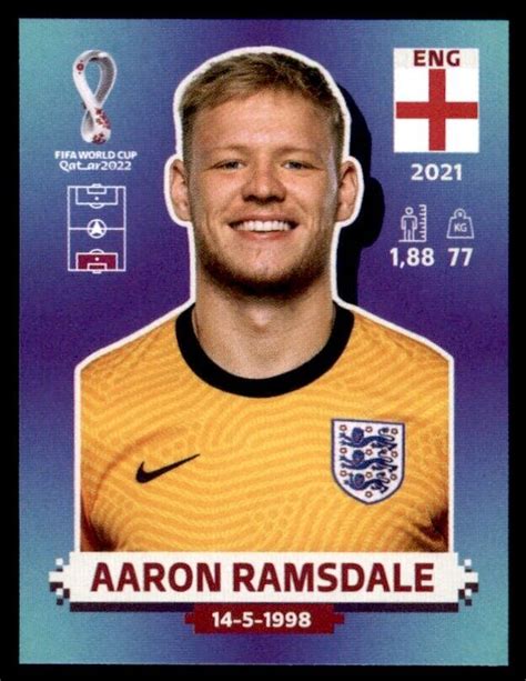 Panini World Cup 2022 Qatar Sticker - Aaron Ramsdale England No. ENG4 | World cup, World cup ...