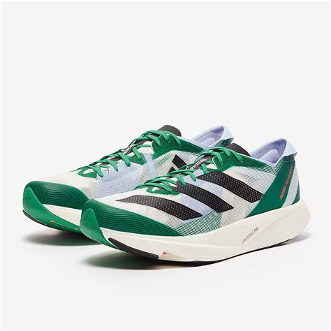 adidas adizero Takumi Sen 9 - White Tint/Core Black/Court Green - Mens Shoes | Pro:Direct Running