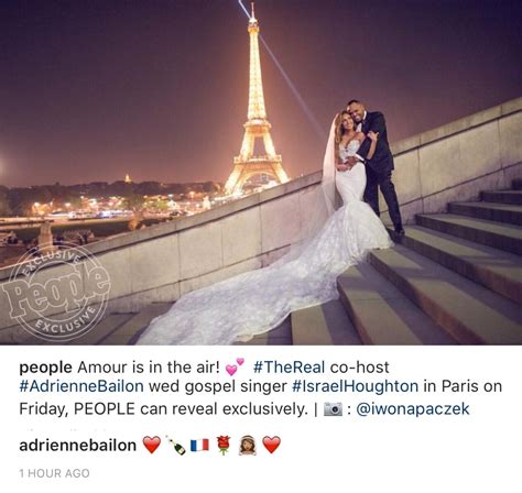 Adrienne Bailon and Israel Houghton's Wedding in Paris | Adrienne ...