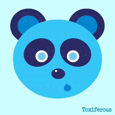 Toxiferous Designs: Blue Panda T-Shirts and Gifts