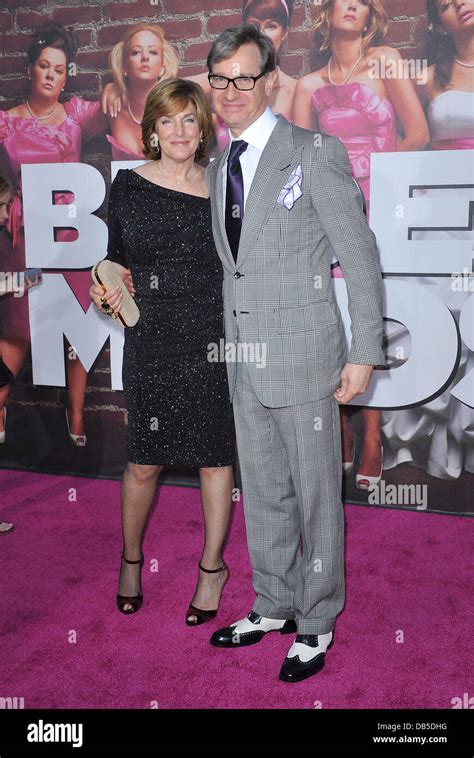 Paul Feig with his wife Laurie The Premiere of 'Bridesmaids' held at Mann Village Theatre ...