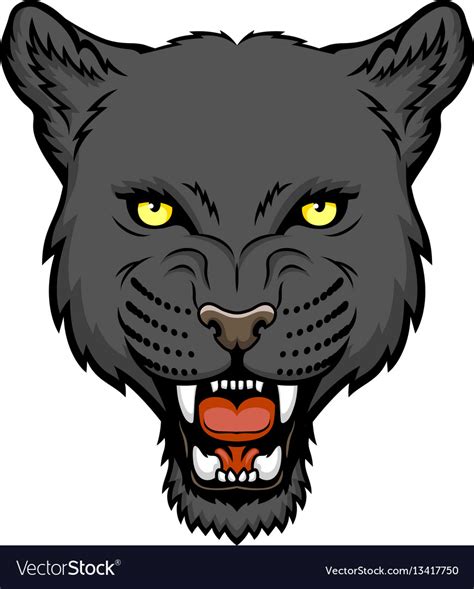 Panther head Royalty Free Vector Image - VectorStock