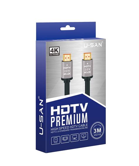 USAN 3M HDMI 4K 2.0V PREMIUM HIGH SPEED HDTV CABLE 60HZ – Apex Digital