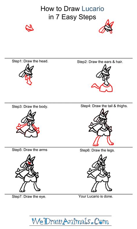 How to Draw Lucario Pokemon