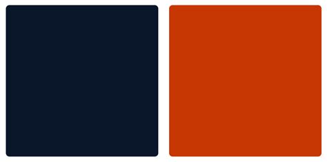 Chicago Bears Color Codes Hex, RGB, and CMYK - Team Color Codes