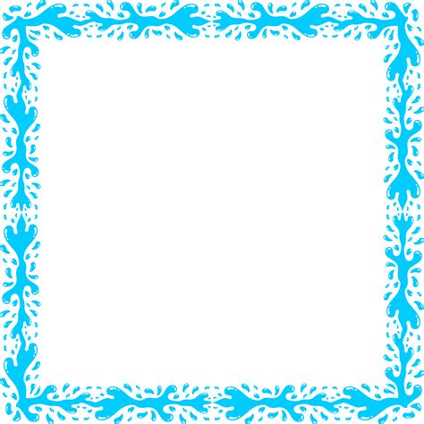 Water Clip art - aqua frame png download - 2318*2318 - Free Transparent Water png Download ...