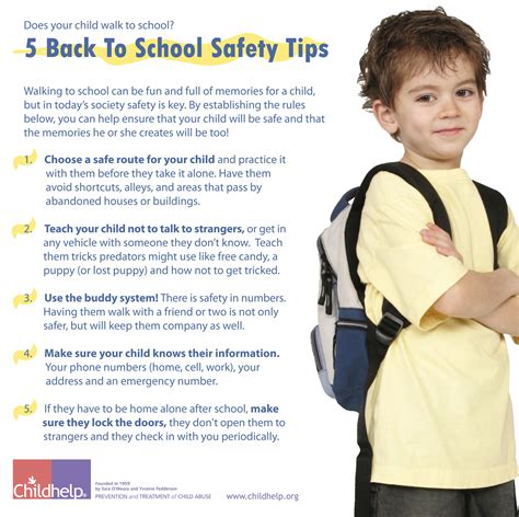 5 Back To School Safety Tips | School safety, School health, Back to school