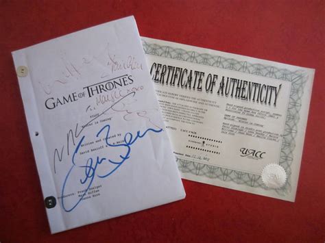 Game Of Thrones - Original production script for the - Catawiki