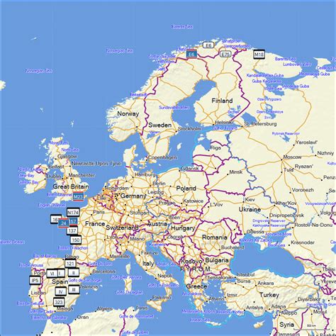 Gps Maps For Europe - Map Of Europe