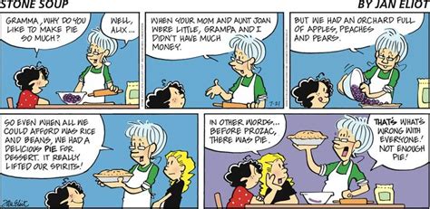 Stone Soup by Jan Eliot for July 21, 2019 | GoComics.com | Stone soup, Cute comics, Free comics