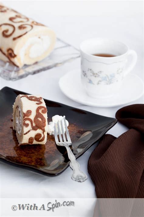 A Decorated Swiss Roll For Mom | Swiss roll, Decorated cake roll, Fancy desserts