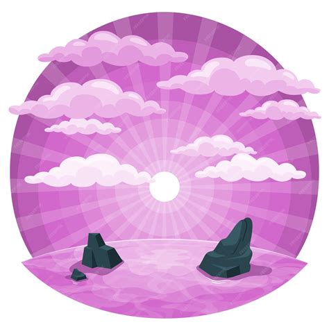 Free Vector | Sunrise sky concept illustration