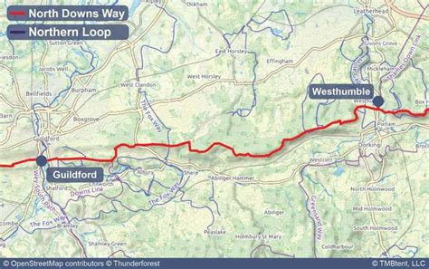 North Downs Way | Maps & Routes - TMBtent