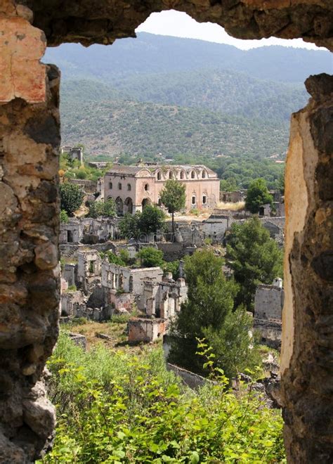 Ghost Town of Kayakoy Turkey Stock Image - Image of landmark, deteriorate: 78079529