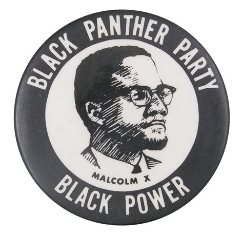 Black Panther Party Malcolm X | Busy Beaver Button Museum