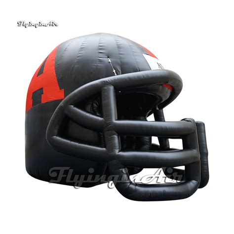 5m Black Inflatable Football Helmet Sport Tunnel For University Events ...