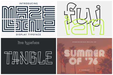 18 Best Line Fonts That Will Get Your Designs Noticed | HipFonts