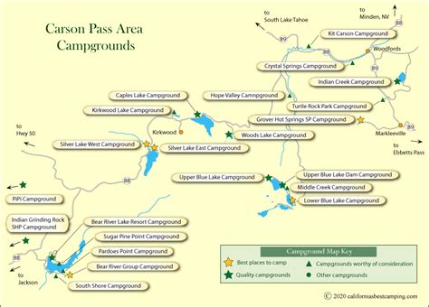 Carson Pass Area Campground Map