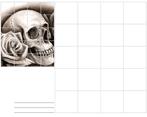 Image result for skull grid drawing | Art worksheets, High school art lessons, Art lesson plans