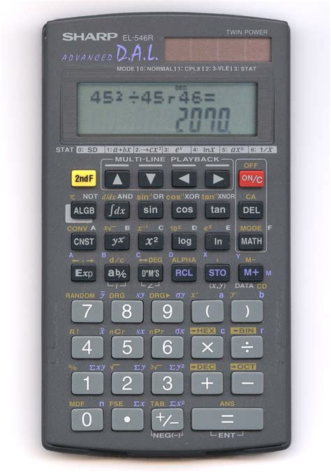 Dosiero:Sharp Scientific Calculator.jpg - Vikipedio