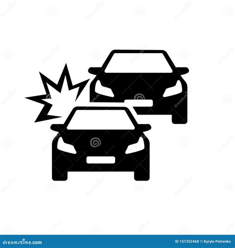 Car Crash Accident on the Road Vector Stock Illustration - Illustration of disaster, collision ...