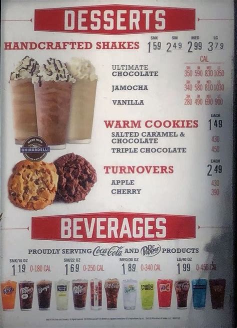 Arby’s menu – SLC menu