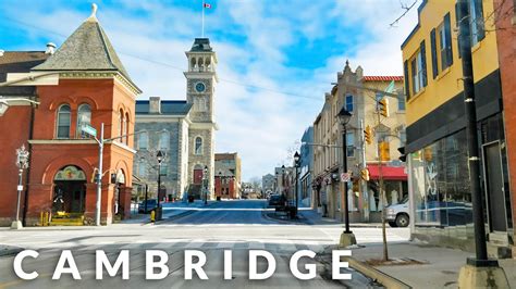 Cambridge Ontario Downtown Drive 4K - YouTube