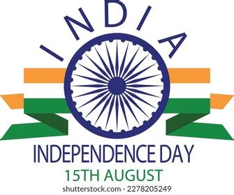 India Independence Day Logo Design Vector Stock Vector (Royalty Free ...