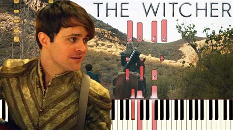 Toss A Coin To Your Witcher (Jaskier Song) - The Witcher | Piano Tutorial (Synthesia) - YouTube