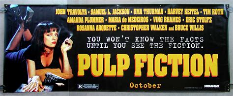 PULP FICTION * CineMasterpieces ADVANCE ORIGINAL MOVIE BANNER POSTER NM ...