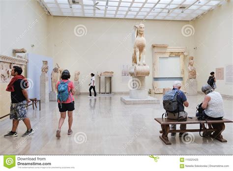 Gryphon Statue in Greek Museum, Delphi Editorial Stock Photo - Image of ancient, archaeology ...