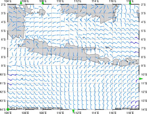 Java Sea - wind forecast: 000