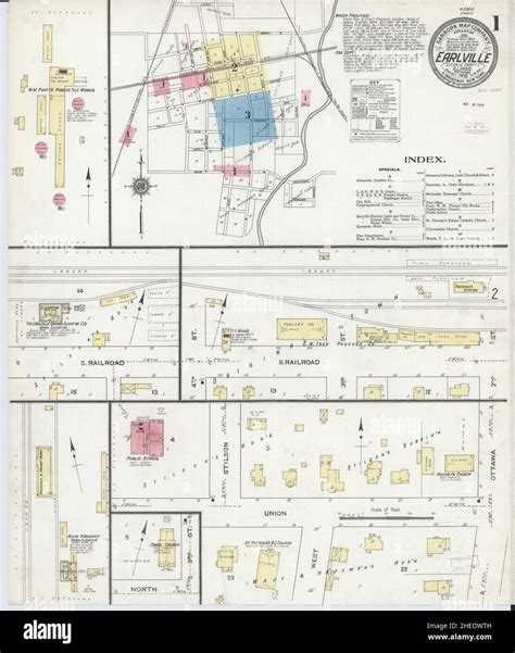 Earlville illinois map hi-res stock photography and images - Alamy