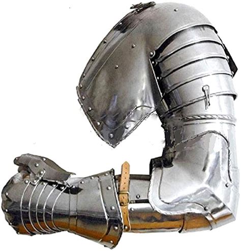 Medieval Knight Single Hand Arm Armor With Gauntlets Silver - Etsy