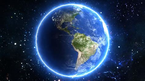 Beautiful View of Planet Earth from Space Timelapse and Stars Digital ...