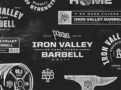 Iron Valley Barbell | Branding marks by ampersandrew on Dribbble