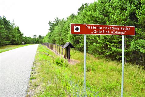 A relic of the Polish-Lithuanian border fence, called the 'Iron ...