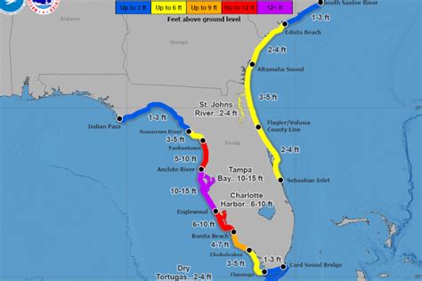 Florida Map Shows Areas Where Hurricane Milton Storm Surge Will Hit ...