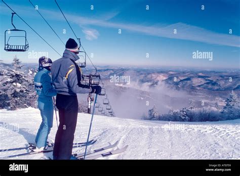 Skiing in Vermont Stock Photo - Alamy