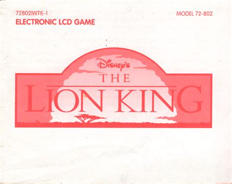 Disney's The Lion King (1994) - MobyGames