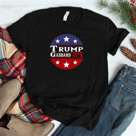 Donald Trump Tulsi Gabbard 2024 Conservative Us Flag Shirt Gift Black Unisex T-Shirt - Walmart.com