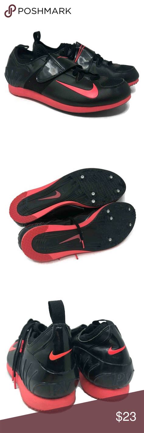 Nike Zoom PV II Mens Pole Vault Shoes Black Red Sp | Nike zoom, Black shoes, Track shoes