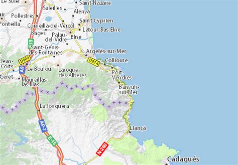 MICHELIN Banyuls-sur-Mer map - ViaMichelin