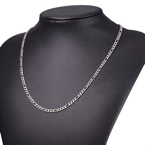 Buy Platinum Plated Silver Chain for Men and Women Chain for Girls and ...